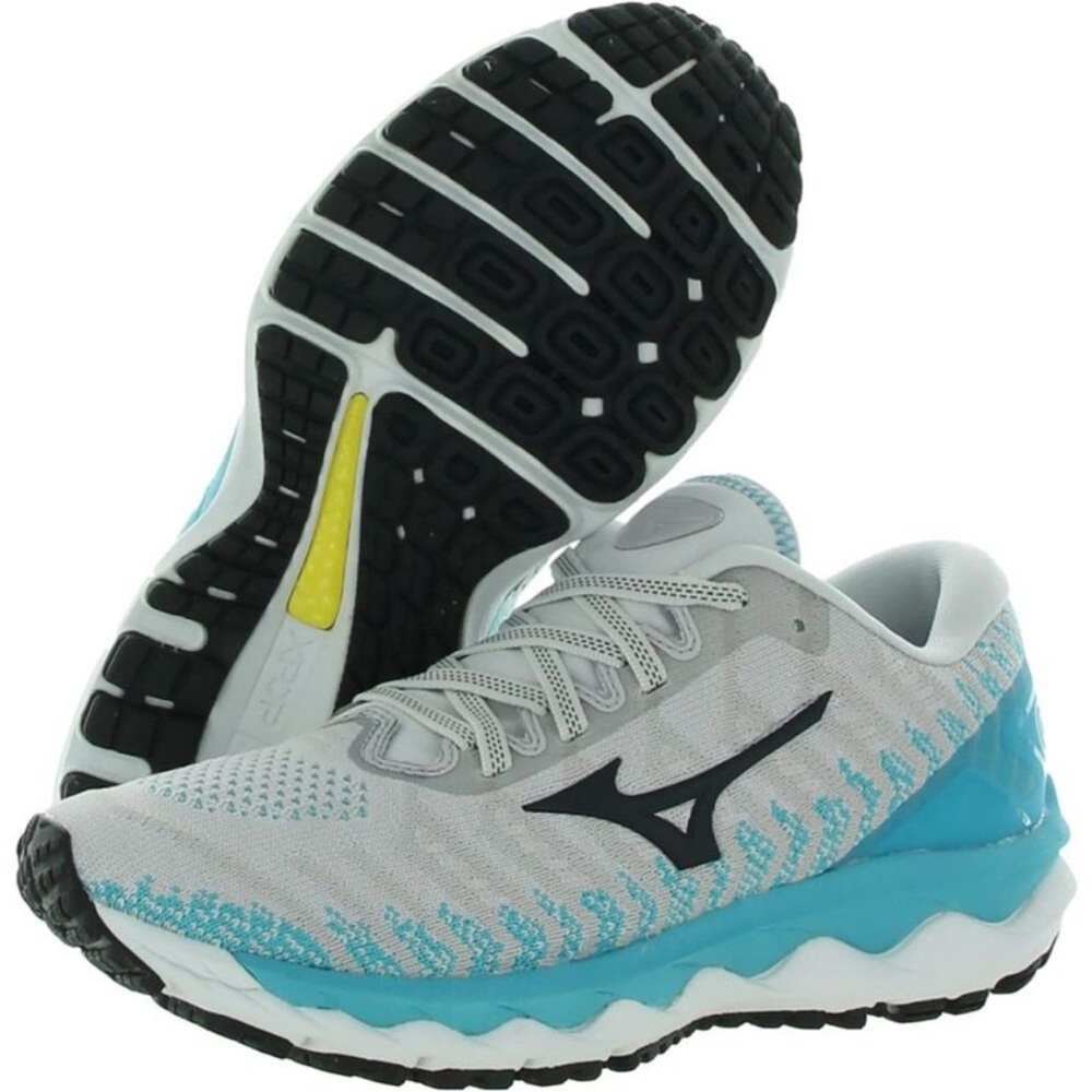 Mizuno Womens Wave Sky 4 Waveknit Gray
Fitness Running Shoes Sneakers NWT